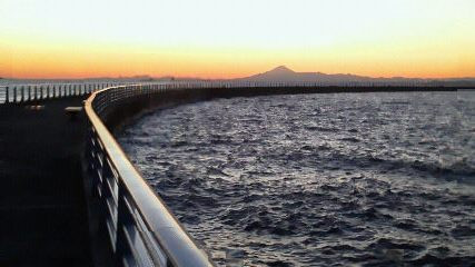 検見川浜　ヨット提の写真